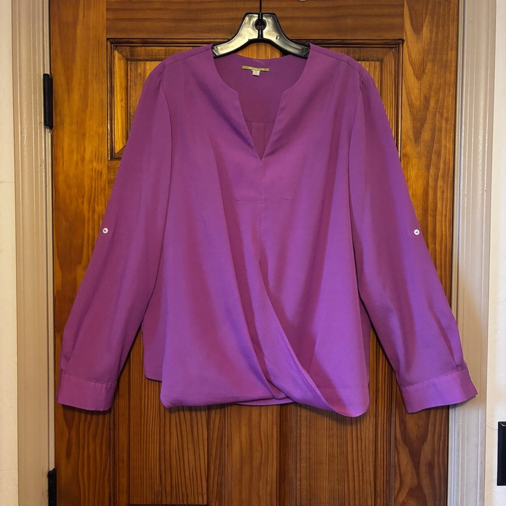 Gianni Bini Vibrant Purple Blouse